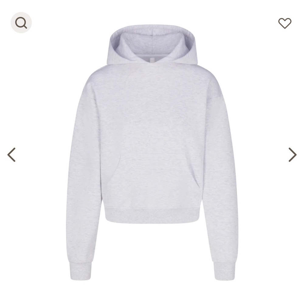 Skims Cotton Fleece Classic Hoodie - light heather grey - medium